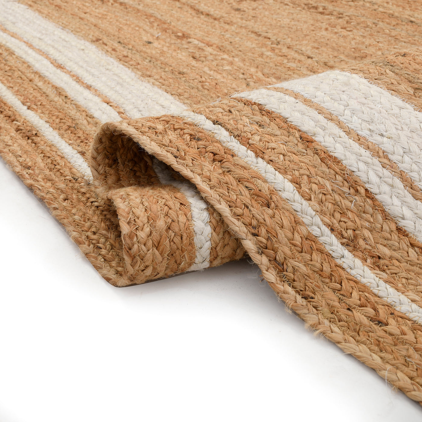 Jute Hallway Runner Rug | Boho Braided Jute Rug | . Large Jute Area Rug 12X15 Feet