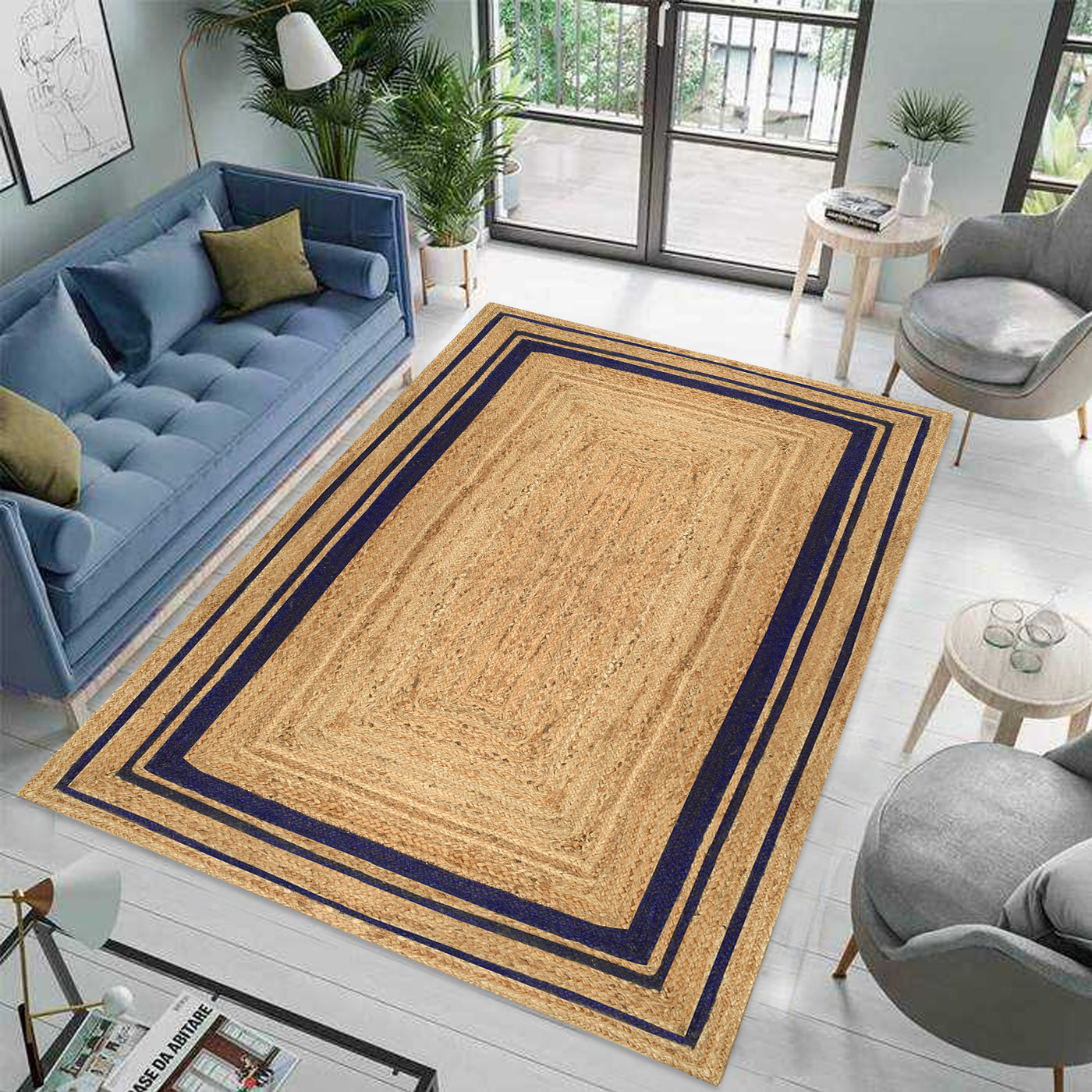 Jute Hallway Runner | Heavy Traffic Rug Runner | Custom Jute Carpet for Entryway/Kitchen/Bedroom