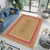Large Natural Jute Rug | Durable Hallway Rug | Seagrass Jute Stair Runner Carpet