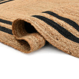 Large Jute Rug for Living Room | Heavy Traffic Braided Rug | Hand Knotted Carpet Runner