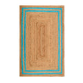 Durable Jute Rug for Heavy Traffic Areas | Large Natural Rug for Hallway, Entryway, Kitchen 