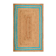 Durable Jute Rug for Heavy Traffic Areas | Large Natural Rug for Hallway, Entryway, Kitchen 