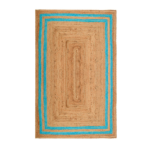 Durable Jute Rug for Heavy Traffic Areas | Large Natural Rug for Hallway, Entryway, Kitchen 