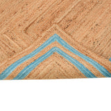 Durable Jute Rug for Heavy Traffic Areas | Large Natural Rug for Hallway, Entryway, Kitchen 