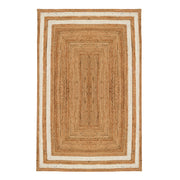 Heavy Duty Jute Rug | Large Hand Knotted Rug 8X10 Feet | Durable Hallway & Entryway Runner