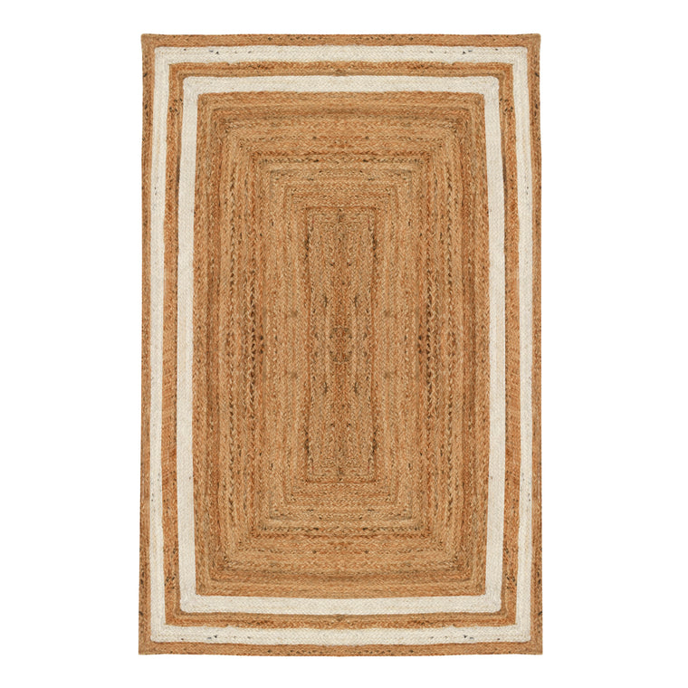 Heavy Duty Jute Rug | Large Hand Knotted Rug 8X10 Feet | Durable Hallway & Entryway Runner