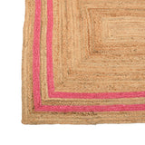 Bohemian Large Natural Jute Rug Runner | Heavy Traffic Area Rug | Eco Friendly Hallway Kitchen Mat