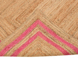 Bohemian Large Natural Jute Rug Runner | Heavy Traffic Area Rug | Eco Friendly Hallway Kitchen Mat