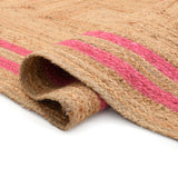 Bohemian Large Natural Jute Rug Runner | Heavy Traffic Area Rug | Eco Friendly Hallway Kitchen Mat