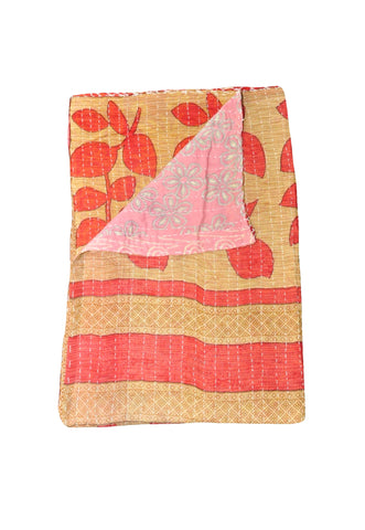 Vintage Kantha Quilts ONLINE Soft Patchwork Twin Kantha Blanket