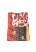 cotton kantha quilt throw