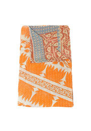 Indian Cotton Sari Kantha Blanket