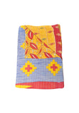 Bohemian vintage kantha sofa throw blanket