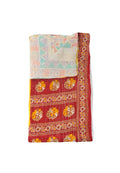 Vintage Sari Kantha Blanket Indian Handmade Kantha Bedspread Coverlet