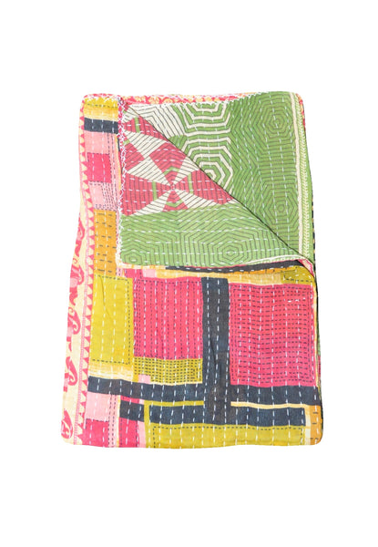 vintage kantha throw sofa cover