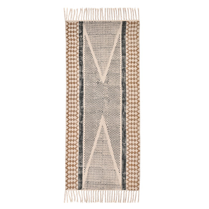 Cotton Hall Runner, Washable Stair Runner, Cotton Kitchen Runner, Non Slip Bath Rug