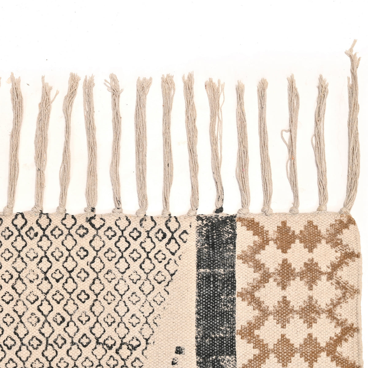 Cotton Hall Runner, Washable Stair Runner, Cotton Kitchen Runner, Non Slip Bath Rug