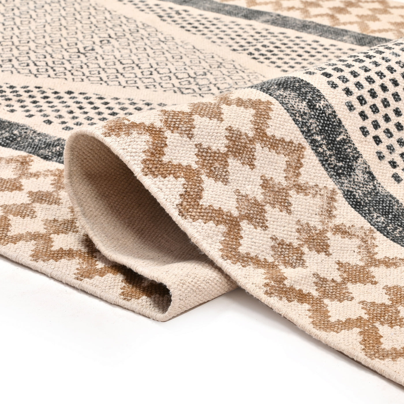 Cotton Hall Runner, Washable Stair Runner, Cotton Kitchen Runner, Non Slip Bath Rug