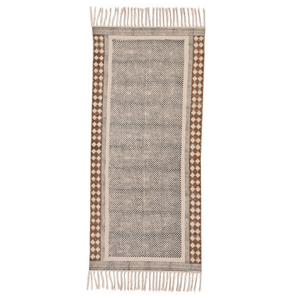 Washable Cotton Stair Runner, Custom Size Stair Runner Rug, Non Sip Stair Treads Carpet