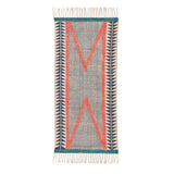 Machine Washable Rug, Washable Hallway Runner, Hand Block Print Cotton Runner