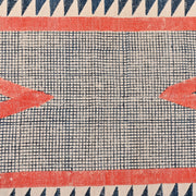 Machine Washable Rug, Washable Hallway Runner, Hand Block Print Cotton Runner