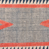 Machine Washable Rug, Washable Hallway Runner, Hand Block Print Cotton Runner