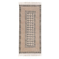Machine Washable Runner Rug, Block Print Cotton Runner for Hall/Entryway, Picnic Beach Mat