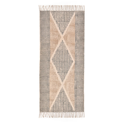 Cotton Runner Rug, Washable Area Rug, Home Washable Runner for Dining Table/Kitchen