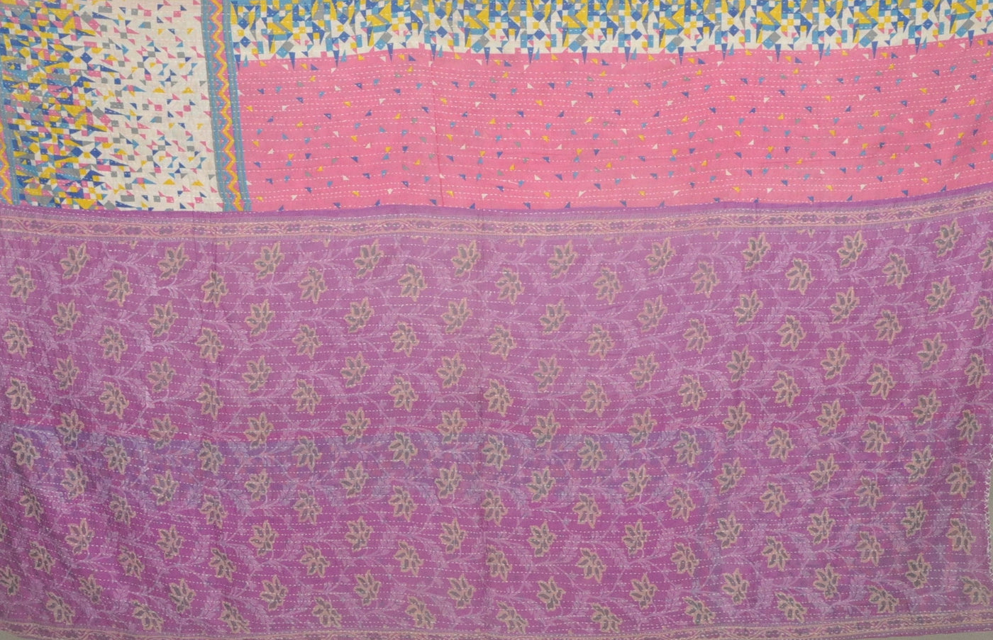 fair trade kantha quilt blanket