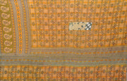 recycled cotton sari kantha throw