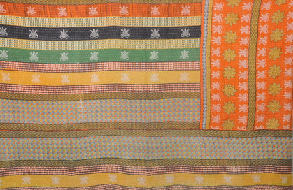 bohemian kantha quilt throw