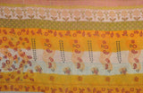 hand stitched cotton kantha blanket