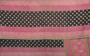 vintage sari kantha throw blanket