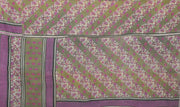 floral pattern kantha quilt in twin size