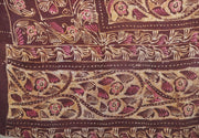 paisley pattern vintage kantha throw
