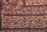 paisley pattern vintage kantha throw