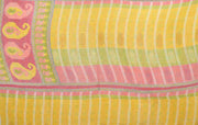 floral pattern kantha bedspread quilt