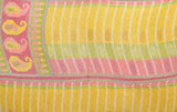 floral pattern kantha bedspread quilt