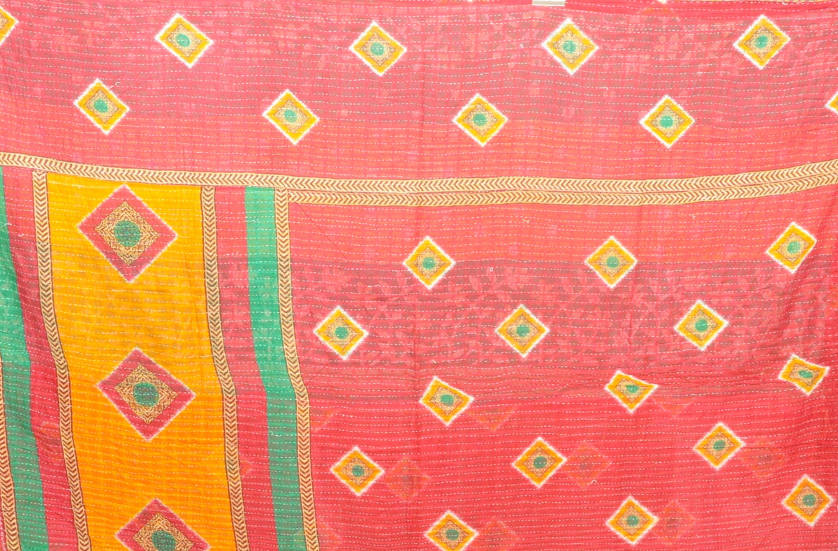 cozy kantha quilt bed cover