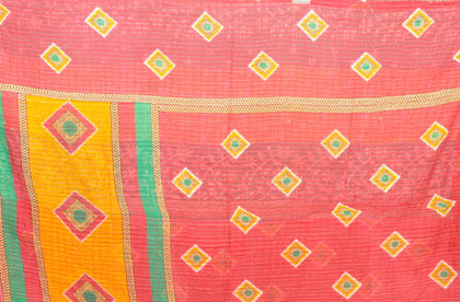 cozy kantha quilt bed cover