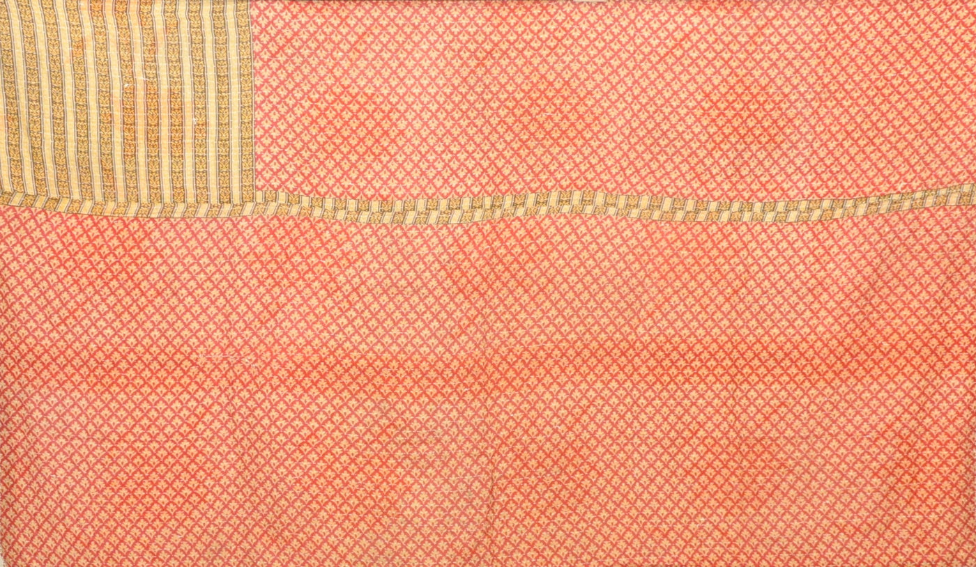 Bohemian Cotton Kantha Gudri Quilt