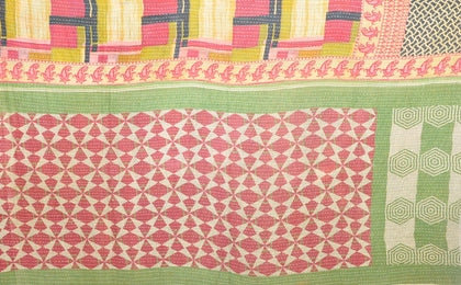 twin size kantha bedcover bedding