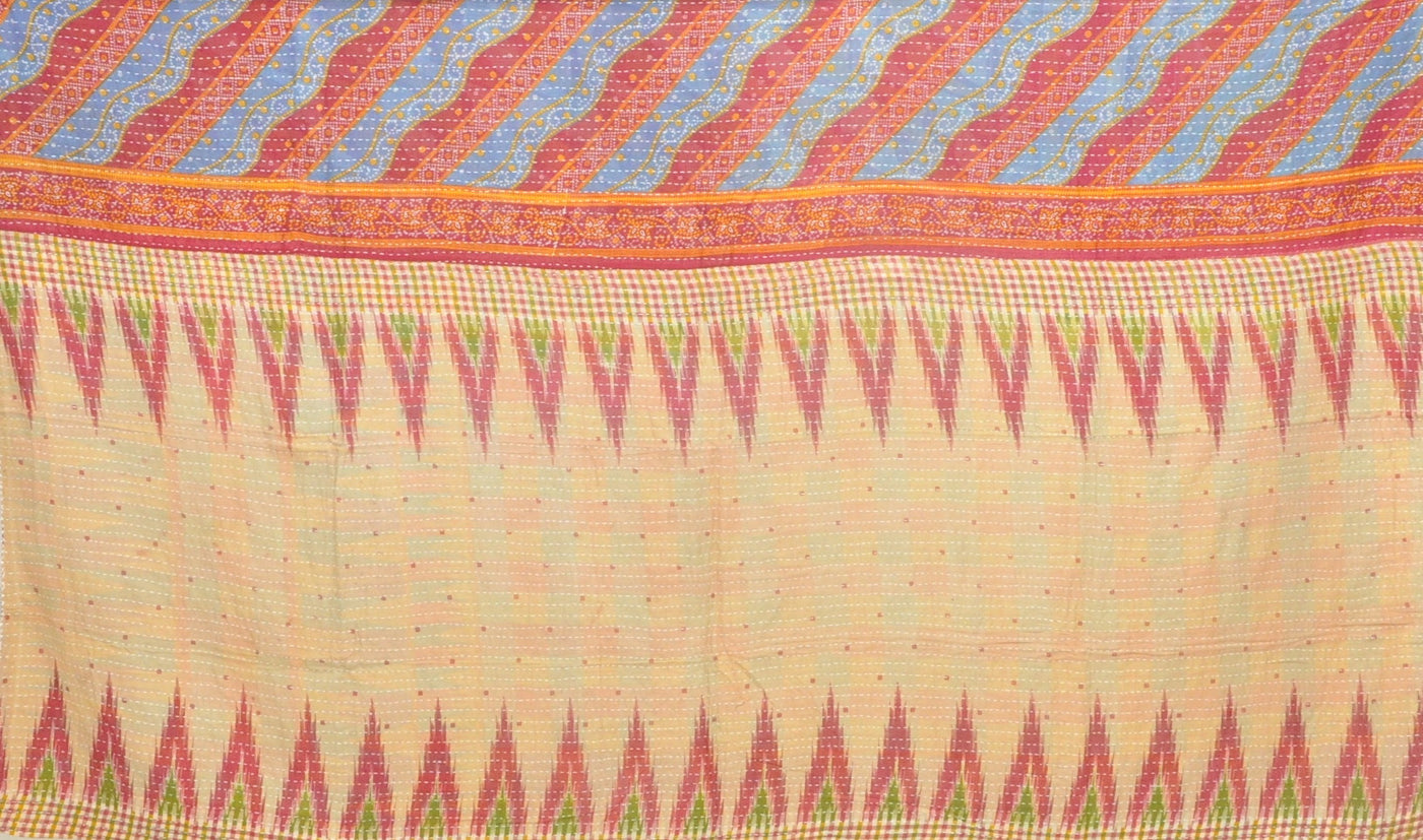 bohemian kantha sofa throw cover