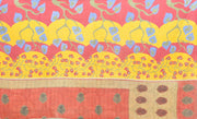 bohemian sari kantha throw blanket