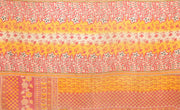 hand stitched cotton sari kantha blanket