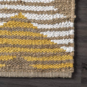 Braided Beige Yellow Living Room Area Rug Carpet 4 X 6 feet ON SALE