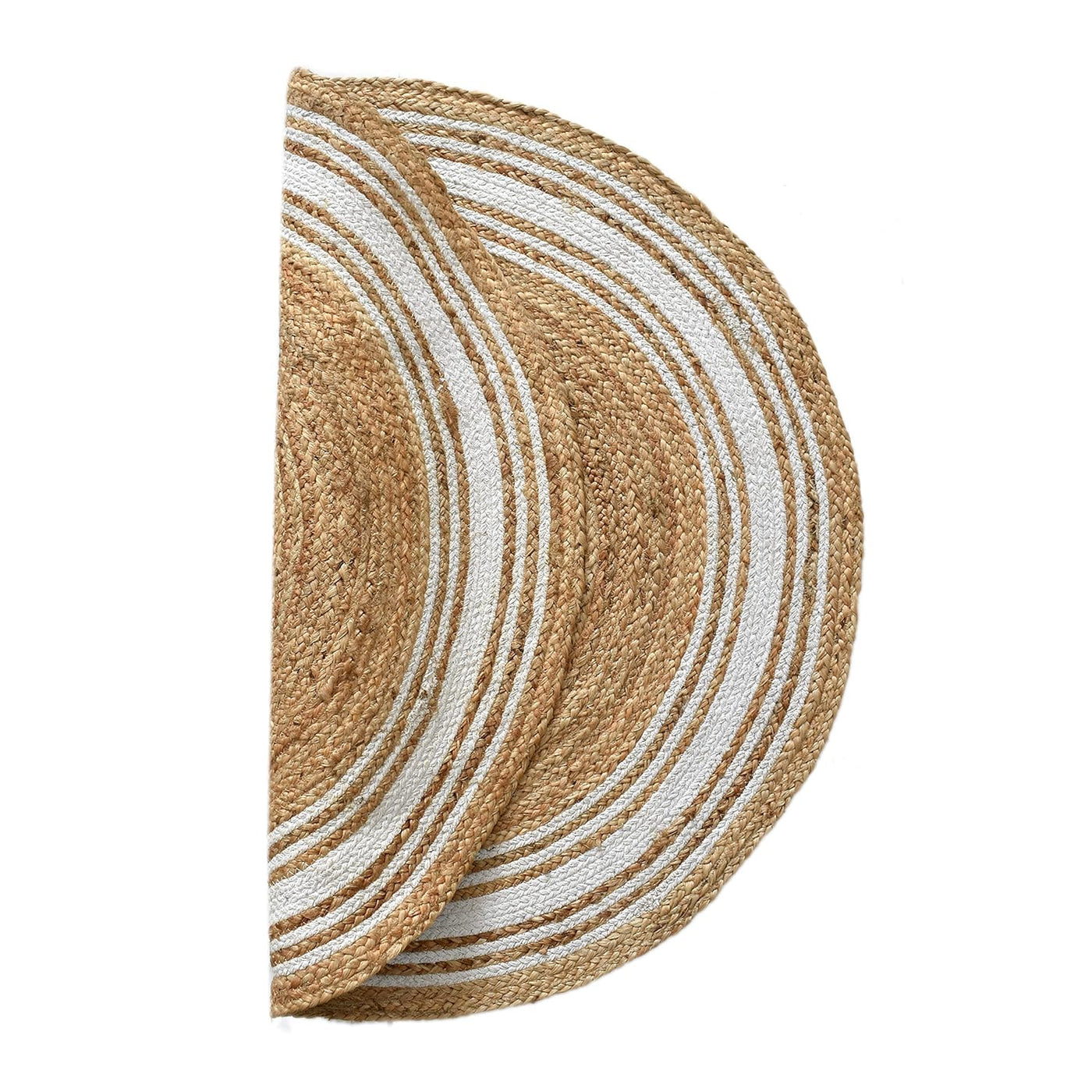 Farmhouse Decor Round Rug 10' Braided Jute Round Area Rug 5X5 for Living Room