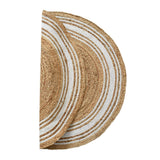 Farmhouse Decor Round Rug 10' Braided Jute Round Area Rug 5X5 for Living Room