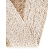 Hand Braided Round Rug 8'x8' for Living Room Hemp Jute Round Rug 5' for Bedroom
