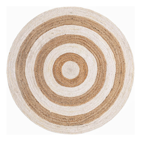 Hand Braided Round Rug 8'x8' for Living Room Hemp Jute Round Rug 5' for Bedroom